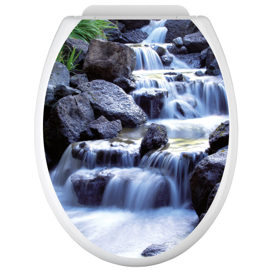 Toilet seat sticker - Waterfalls