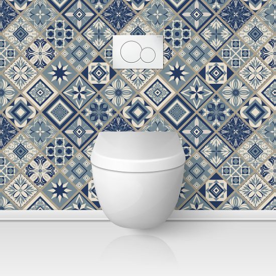 Toilets Self Adhesive - Cement tile effect