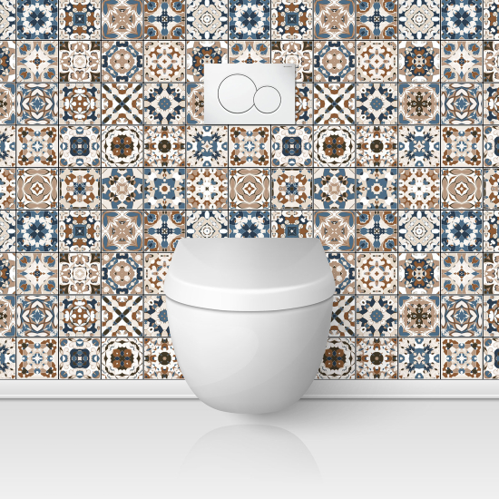 Toilets Self Adhesive - Cement tile effect