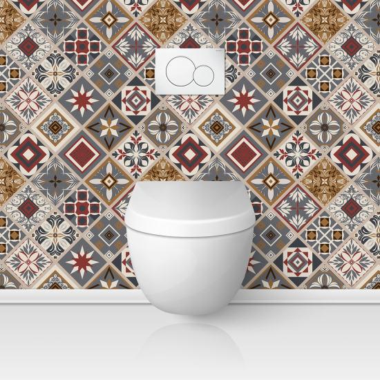 Toilets Self Adhesive - Cement tile effect