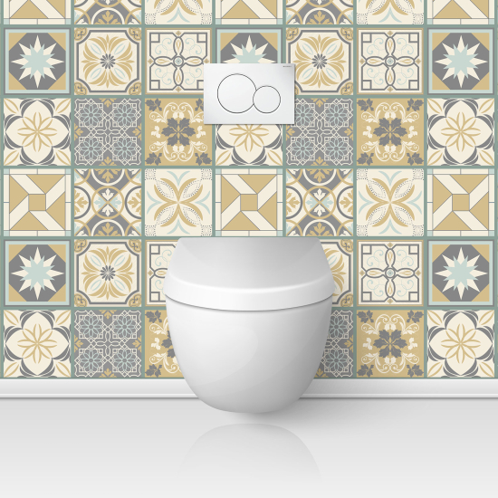 Toilets Self Adhesive - Cement tile effect