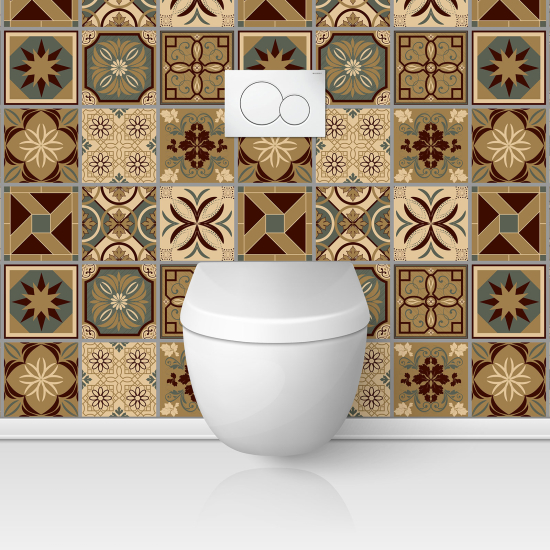 Toilets Self Adhesive - Cement tile effect