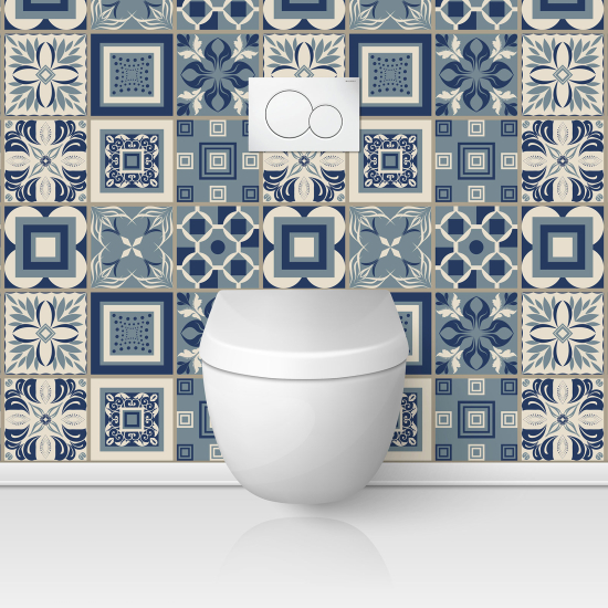 Toilets Self Adhesive - Cement tile effect