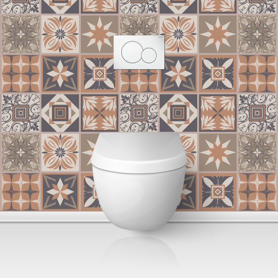 Toilets Self Adhesive - Cement tile effect