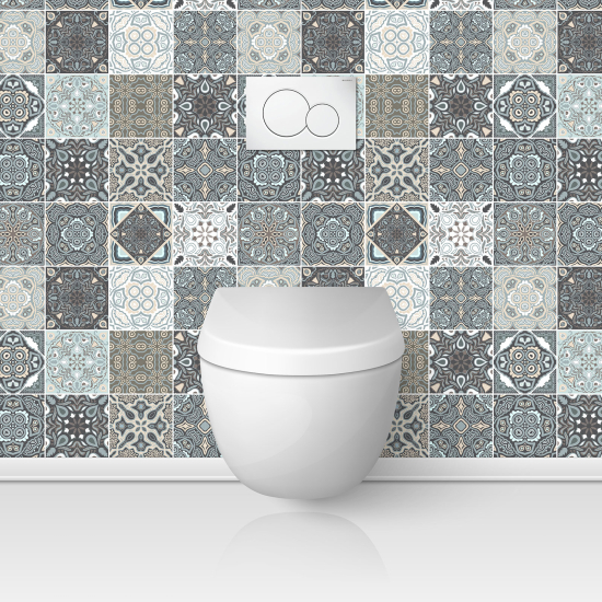 Toilets Self Adhesive - Cement tile effect