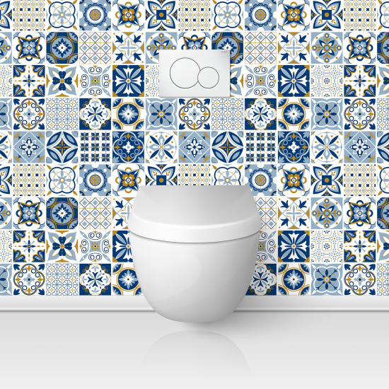 Toilets Self Adhesive - Cement tile effect