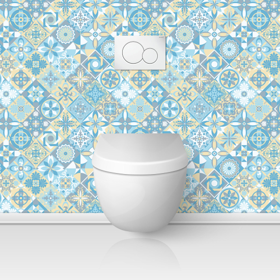 Toilets Self Adhesive - Cement tile effect