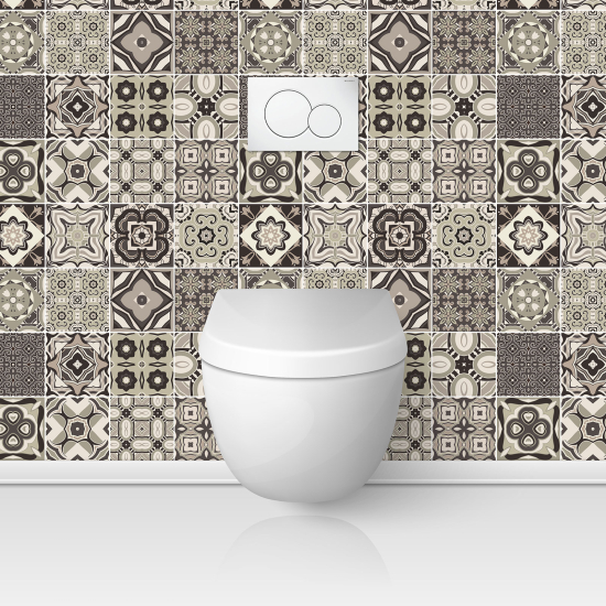 Toilets Self Adhesive - Cement tile effect