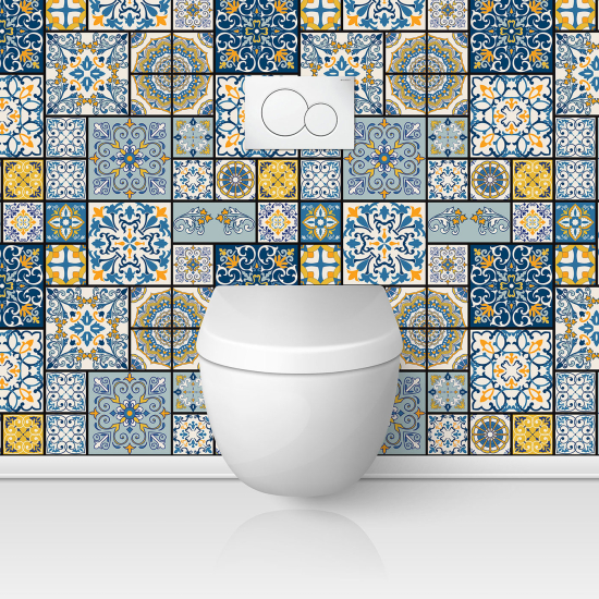 Toilets Self Adhesive - Cement tile effect