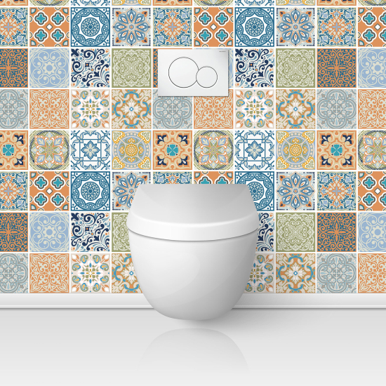 Toilets Self Adhesive - Cement tile effect