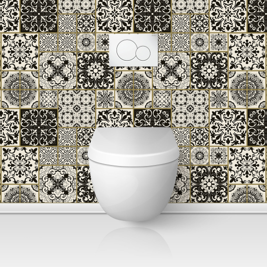 Toilets Self Adhesive - Cement tile effect