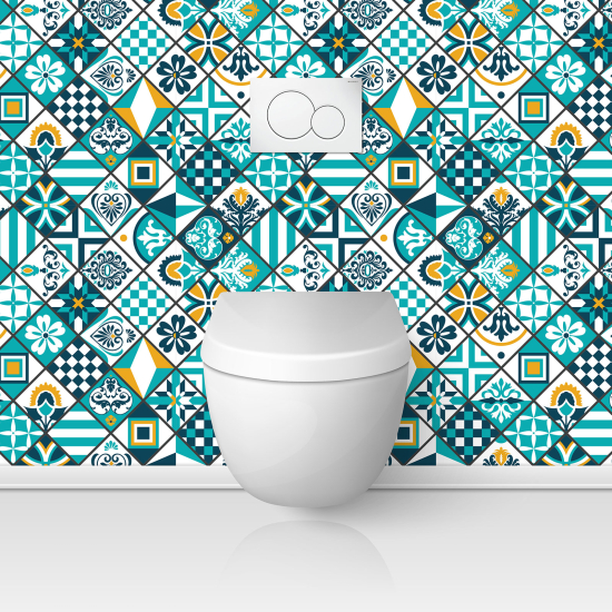 Toilets Self Adhesive - Cement tile effect