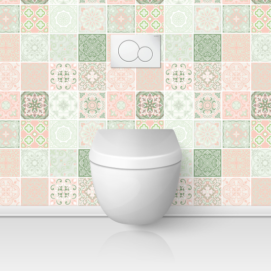 Toilets Self Adhesive - Cement tile effect