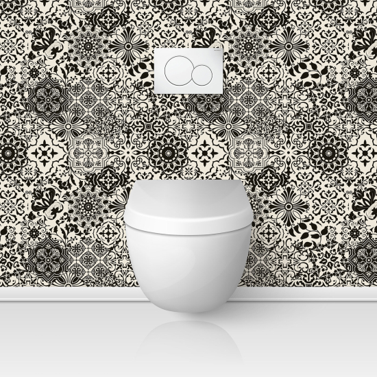 Toilets Self Adhesive - Cement tile effect