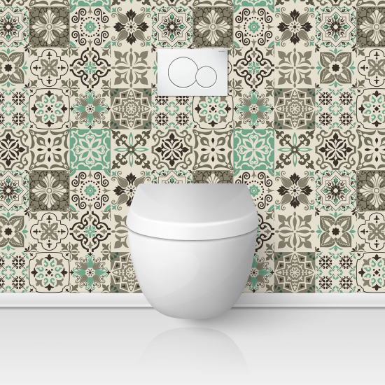 Toilets Self Adhesive - Cement tile effect