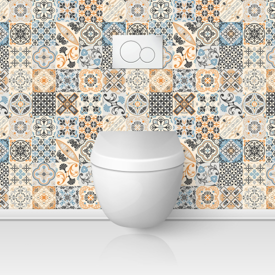 Toilets Self Adhesive - Cement tile effect