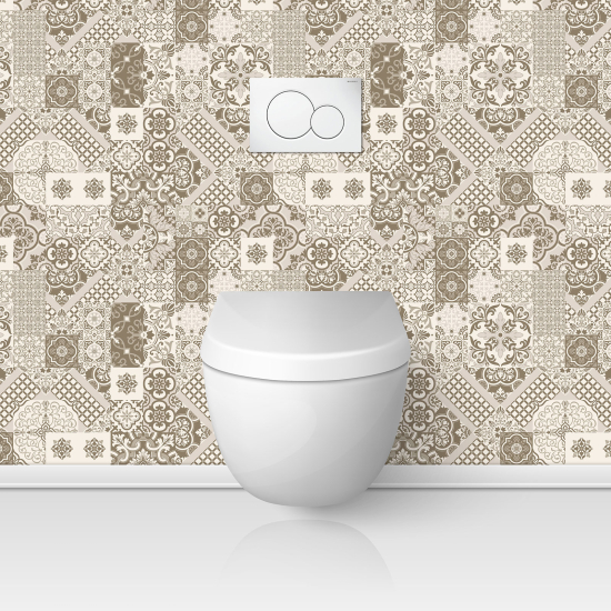 Toilets Self Adhesive - Cement tile effect