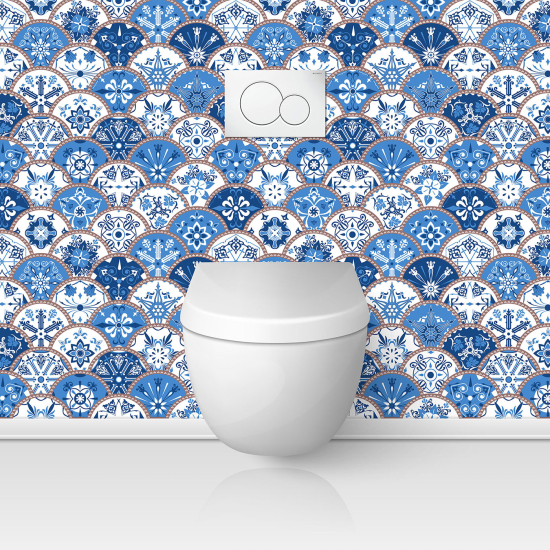 Toilets Self Adhesive - Cement tile effect