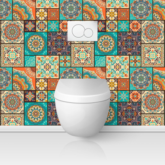 Toilets Self Adhesive - Cement tile effect