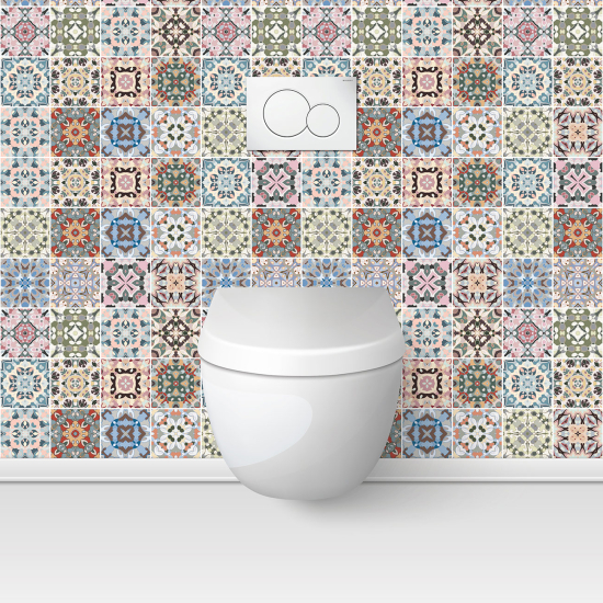 Toilets Self Adhesive - Cement tile effect