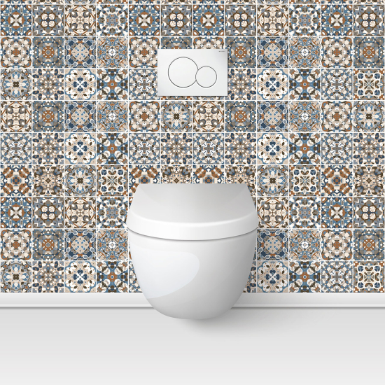 Toilets Self Adhesive - Cement tile effect