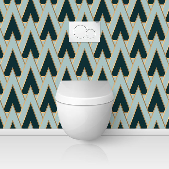 Toilets Self Adhesive - Elegant pattern