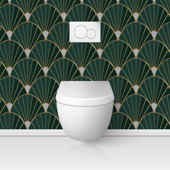 Toilets Self Adhesive - Elegant pattern