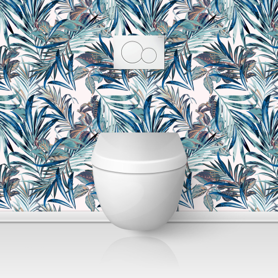 Toilets Self Adhesive - Flowers