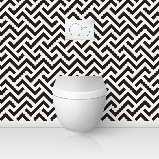 Toilets Self Adhesive - Graphic Pattern