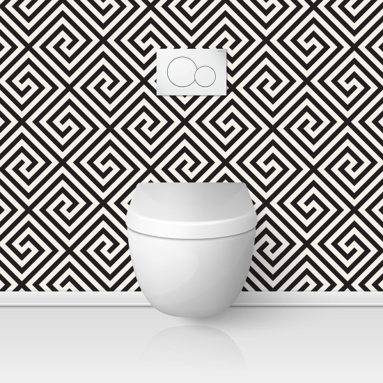 Toilets Self Adhesive - Graphic Pattern