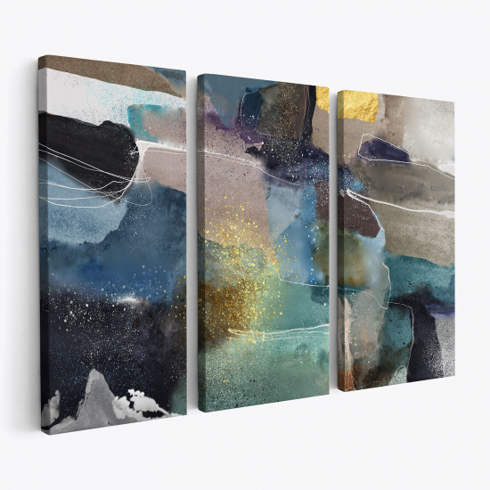 Triptych Canvas Prints - Abstract