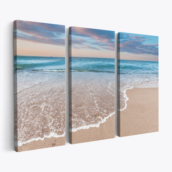 Triptych Canvas Prints - Beach sea ocean