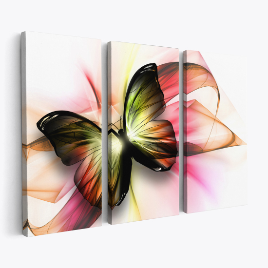 Triptych Canvas Prints - Butterfly Design