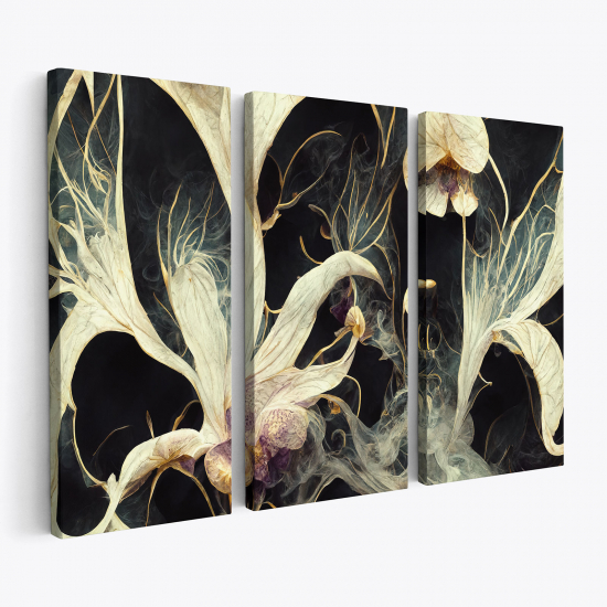 Triptych Canvas Prints - Flowers