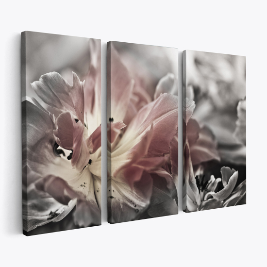 Triptych Canvas Prints - Flowers