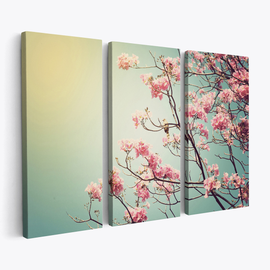 Triptych Canvas Prints - Flowers