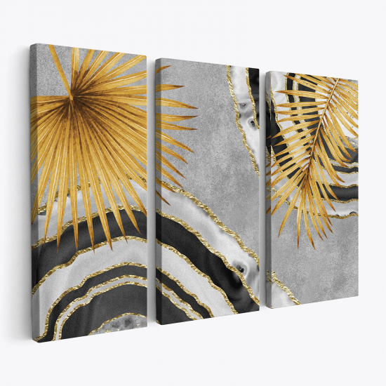 Triptych Canvas Prints - Leaves