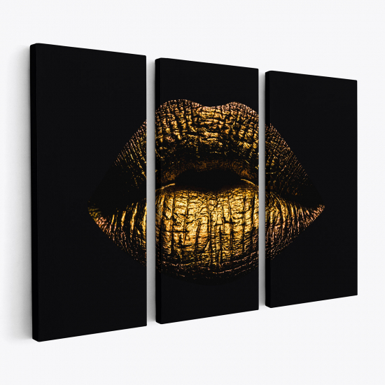 Triptych Canvas Prints - Lipstick