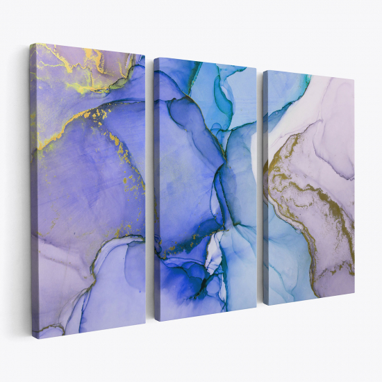 Triptych Canvas Prints - Marble Effect