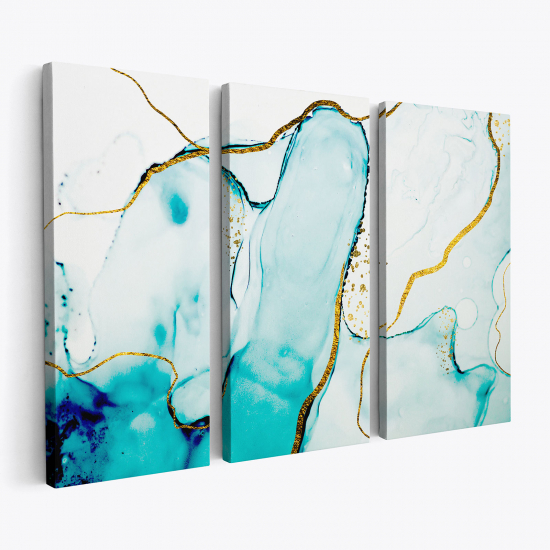 Triptych Canvas Prints - Marble effect