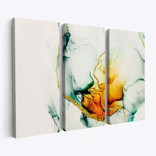 Triptych Canvas Prints - Marble effect