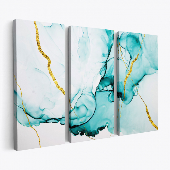 Triptych Canvas Prints - Marble effect