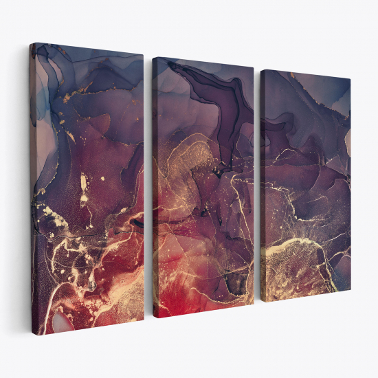 Triptych Canvas Prints - Marble effect