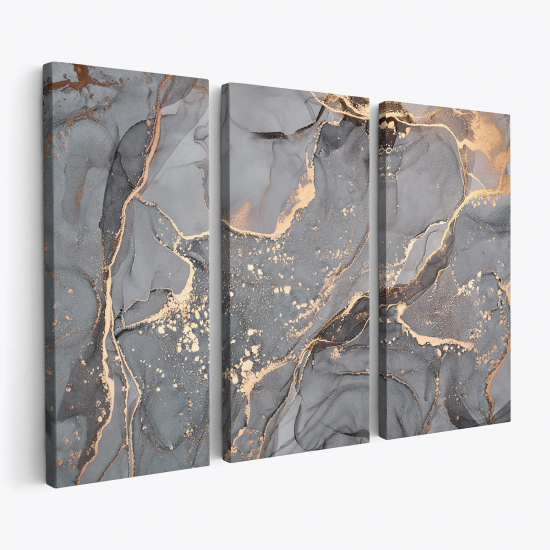 Triptych Canvas Prints - Marble effect