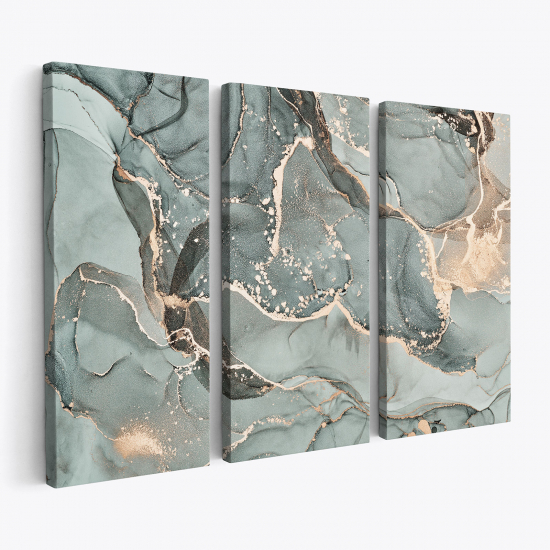 Triptych Canvas Prints - Marble effect