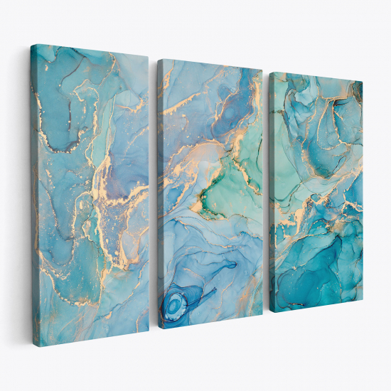 Triptych Canvas Prints - Marble effect