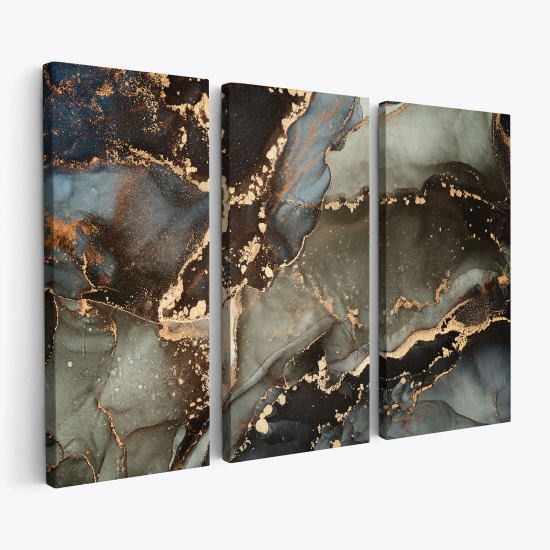 Triptych Canvas Prints - Marble effect