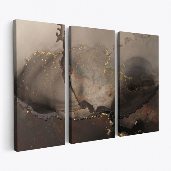 Triptych Canvas Prints - Marble effect