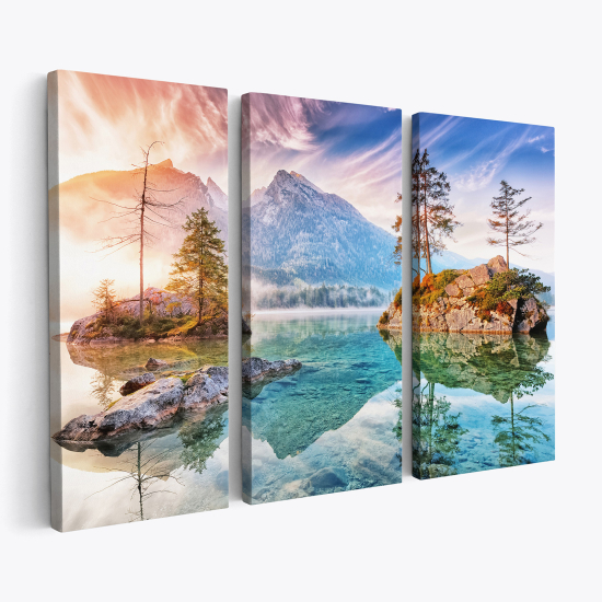 Triptych Canvas Prints - Mountain Landscape