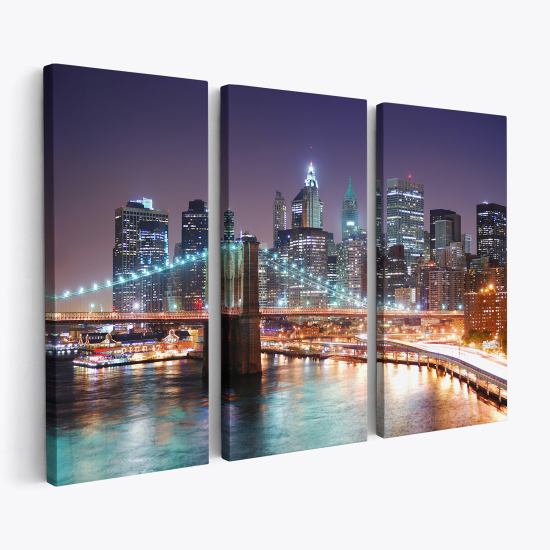 Triptych Canvas Prints - New York